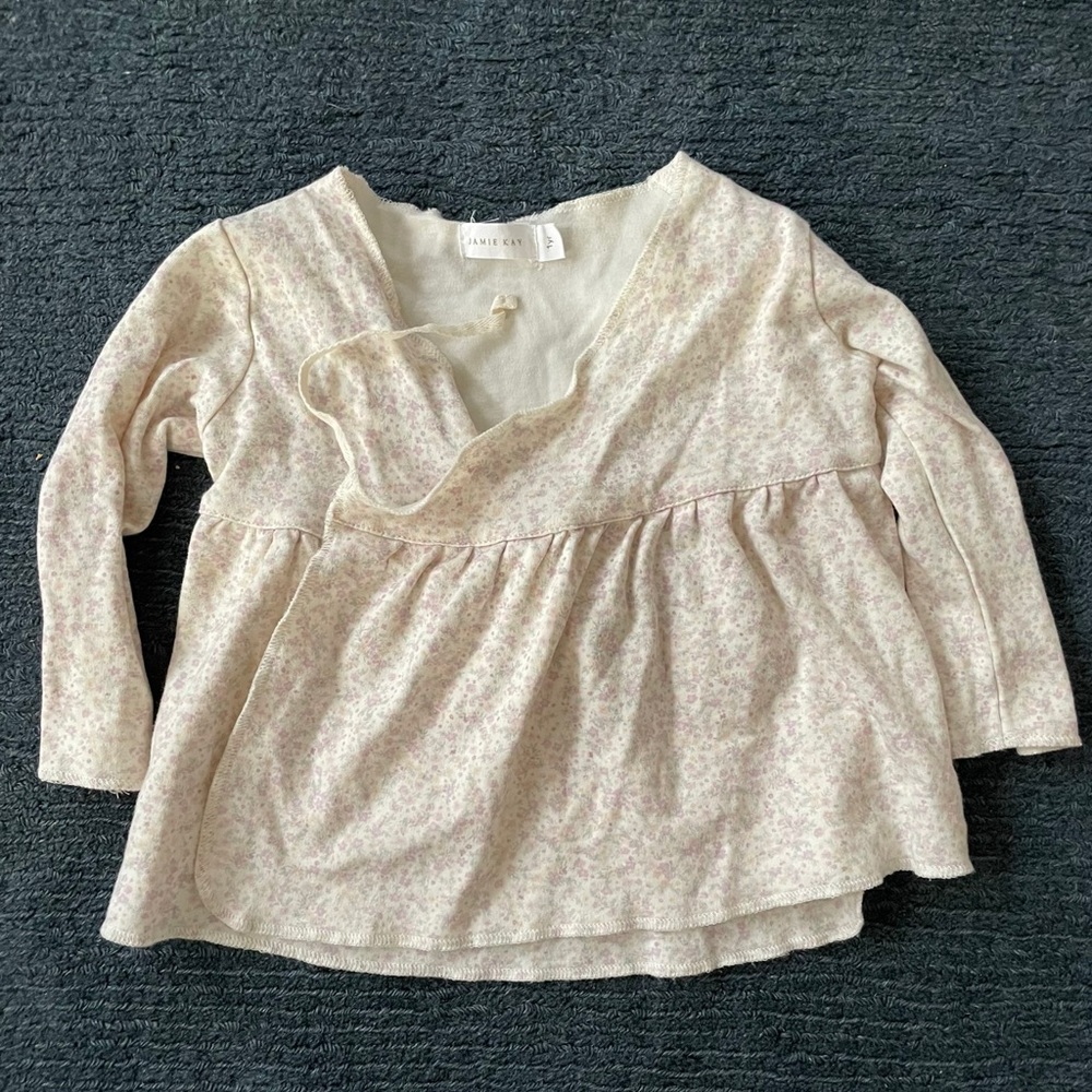 Jamie Kay Hana Floral Wrap Top Size 1y